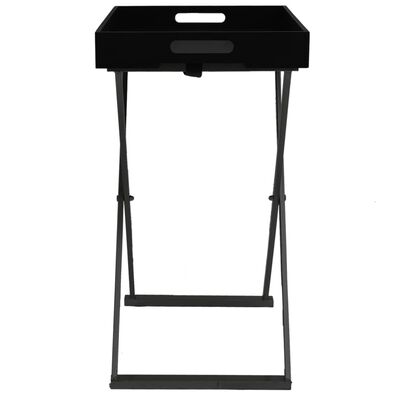 vidaXL Folding Table Black 48x34x61 cm MDF