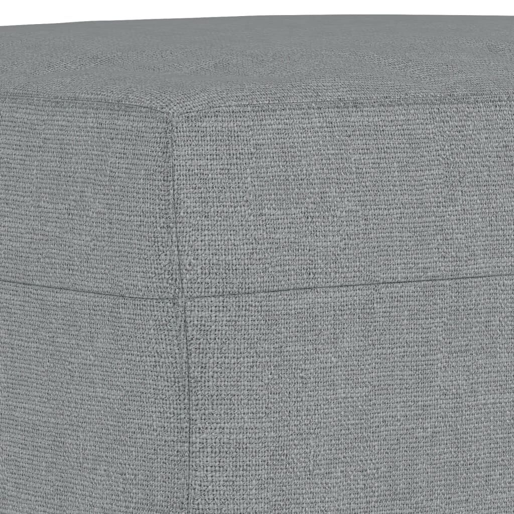 vidaXL Footstool Light Grey 60x50x41 cm Fabric