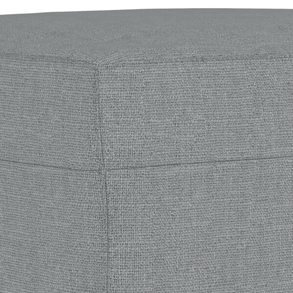 vidaXL Footstool Light Grey 60x50x41 cm Fabric