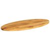 vidaXL Table Top 140x50x2.5 cm Oval Solid Wood Mango