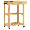 vidaXL Kitchen Trolley MONZA 60x40x90 cm Solid Wood Pine