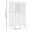 vidaXL 3-Panel Room Divider 121.5x2x180 cm Solid Wood Acacia