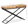 vidaXL Console Table Solid Mango Wood 130x40x80 cm