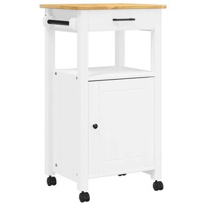 vidaXL Kitchen Trolley MONZA 48x40x88.5 cm Solid Wood Pine