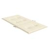 vidaXL Garden Lowback Chair Cushions 2 pcs Cream 100x50x3 cm Oxford Fabric