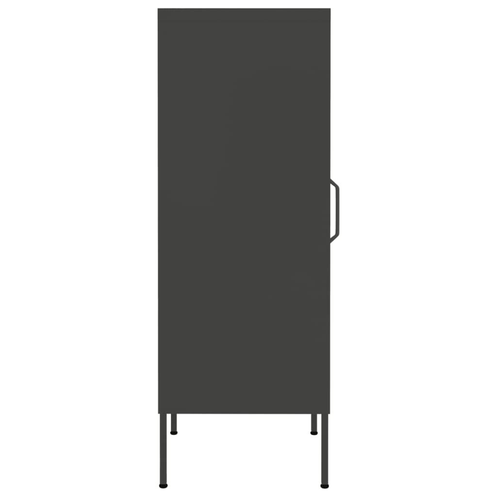 vidaXL Storage Cabinet Anthracite 42.5x35x101.5 cm Steel