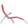 vidaXL Folding Sun Loungers 2 pcs Textilene Red