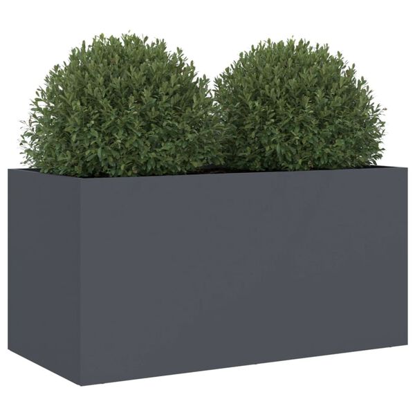 vidaXL Planter Anthracite 62x30x29 cm Steel