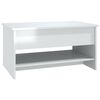 vidaXL Coffee Table High Gloss White 80x50x40 cm Engineered Wood