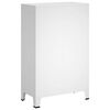 vidaXL Industrial Wardrobe White 67x35x107 cm Steel