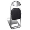 vidaXL Folding Dining Chairs 6 pcs Black Faux Leather and Steel