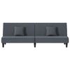 vidaXL Sofa Bed Dark Grey Velvet