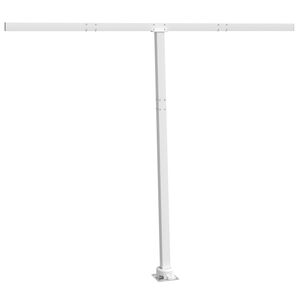 vidaXL Awning Post Set White 300x245 cm Iron