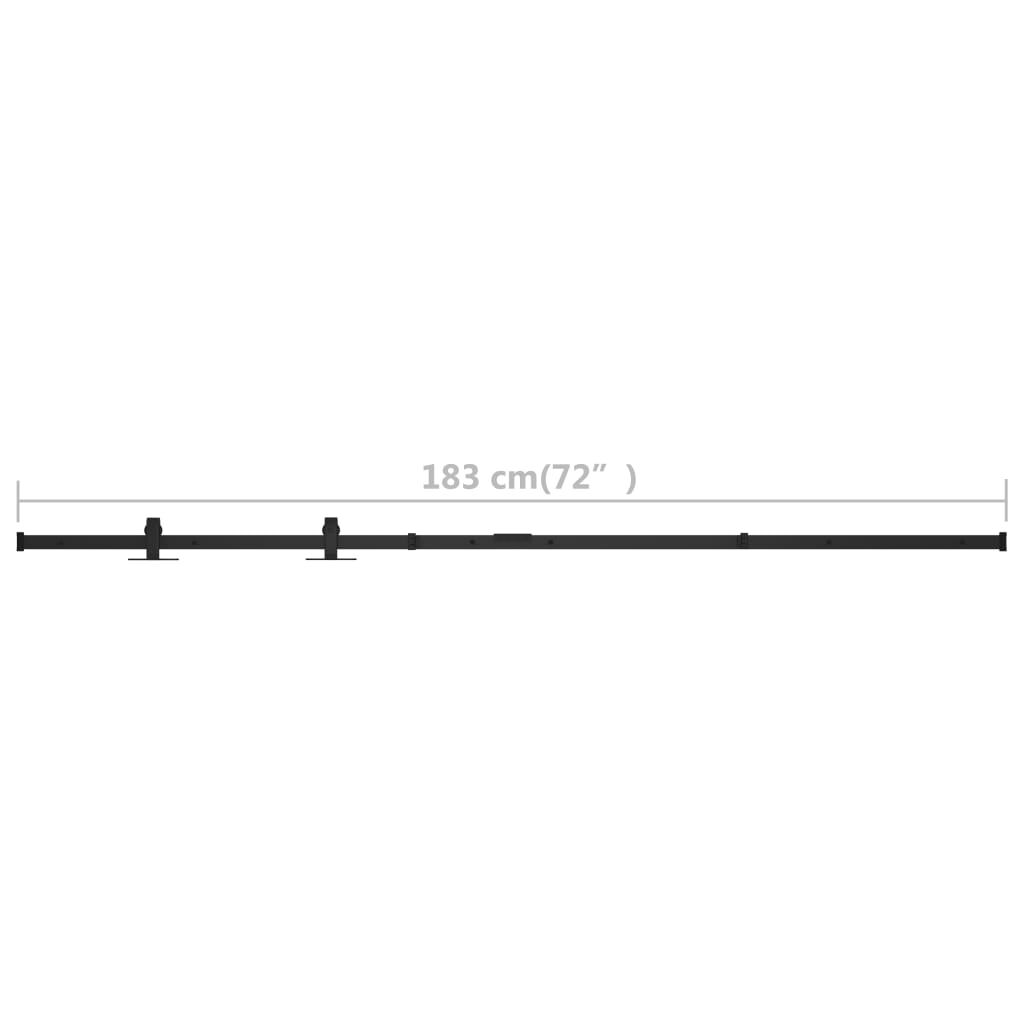vidaXL Mini Sliding Cabinet Door Kit Carbon Steel 183 cm