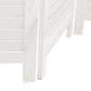 vidaXL Room Divider&nbsp;5 Panels White Solid Wood Paulownia