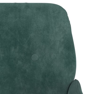 vidaXL Bench Dark Green 108x79x79 cm Velvet