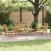 vidaXL Garden Sofa Set 4 pcs Natural Solid Teak Wood