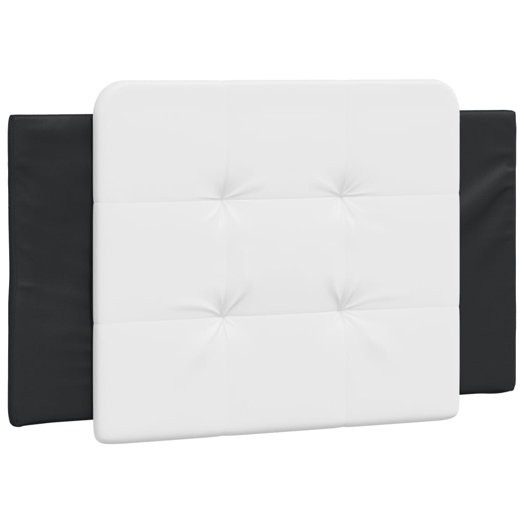 vidaXL Bed Frame with LED without Mattress Black and White 100x190 cm