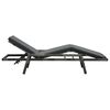 vidaXL Sun Lounger with Cushion Poly Rattan Grey