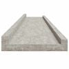 vidaXL Wall Shelves 4 pcs Concrete Grey 100x9x3 cm