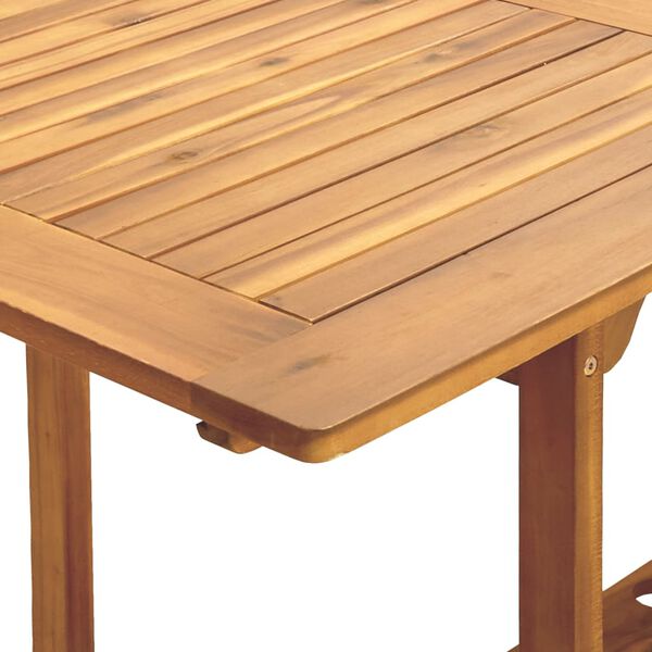 vidaXL 7 Piece Garden Dining Set Beige Poly Rattan and Solid Wood