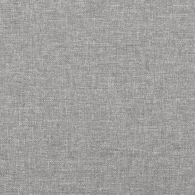 vidaXL Box Spring Bed Frame Light Grey 193x203 cm King Fabric