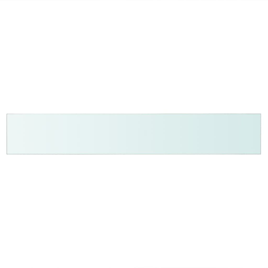 vidaXL Shelves 2 pcs Panel Glass Clear 80x12 cm