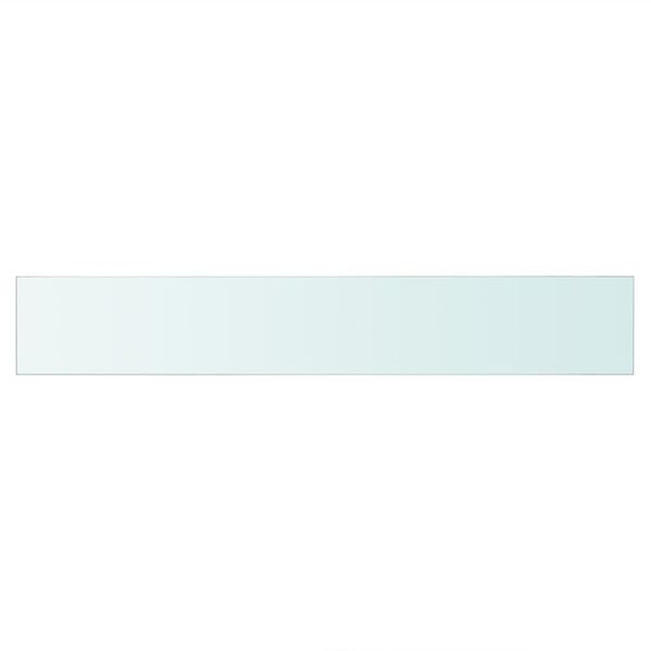 vidaXL Shelves 2 pcs Panel Glass Clear 80x12 cm