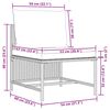 vidaXL 4 Piece Garden Sofa Set with Cushions Poly Rattan Grey