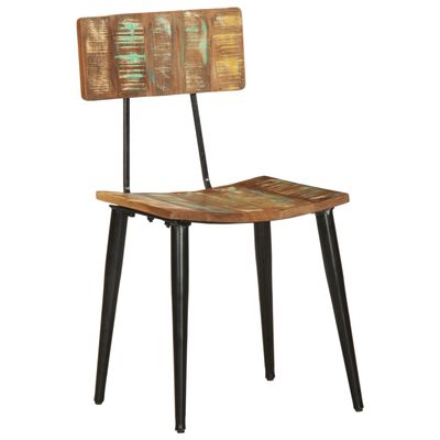 vidaXL Dining Chairs 2 pcs Solid Reclaimed Wood