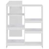 vidaXL Bar Table with Moveable Shelf White 138x39x110 cm