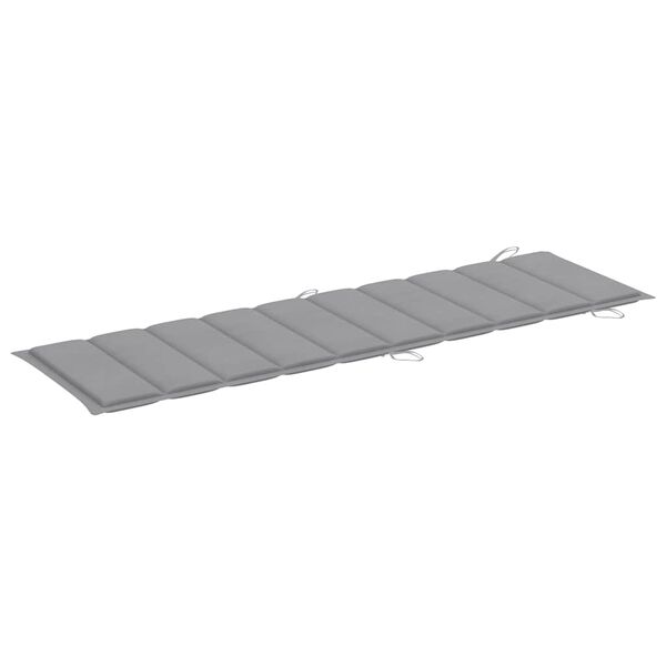 vidaXL Garden Sun Lounger with Cushion Solid Wood Acacia