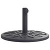 vidaXL Parasol Base for &Oslash;38 / 48 mm Poles 12 kg Round