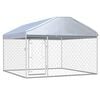 vidaXL Outdoor Dog Kennel with Roof 200x200x135 cm