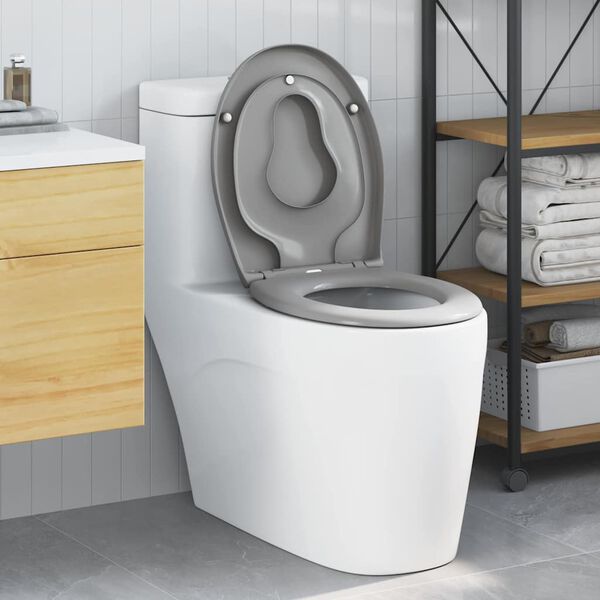 vidaXL Quick Release Toilet suitable for Seat Grey