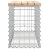 vidaXL Garden Bench Gabion Design 83x31.5x42 cm Solid Wood Pine
