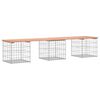 vidaXL Garden Bench Gabion Design 203x44x42 cm Solid Wood Douglas