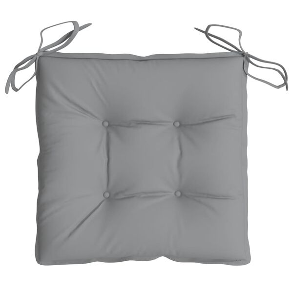 vidaXL Chair Cushions 2 pcs Grey 50x50x7 cm Oxford Fabric