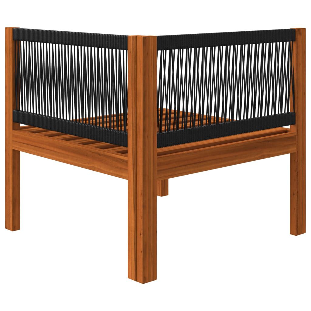 vidaXL 4-Seater Garden Sofa with Cushion Solid Acacia Wood