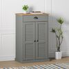 vidaXL Shoe Cabinet VIGO Grey 60x35x96 cm Solid Wood Pine