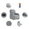 vidaXL Electric Stand up Massage Recliner Chair Light Grey Fabric