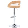 vidaXL Bar Stools 2 pcs Cream Faux Leather and Bentwood