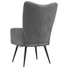 vidaXL Relaxing Chair Dark Grey Velvet