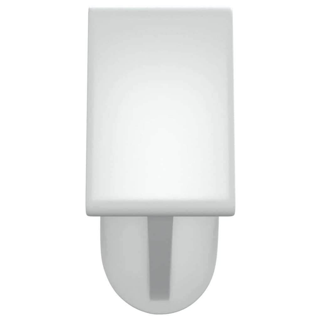 vidaXL Curtain Rails 2 pcs White and Silver 40-60 cm Aluminium