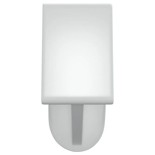 vidaXL Curtain Rails 2 pcs White and Silver 40-60 cm Aluminium