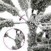 vidaXL Artificial Christmas Tree 300 LEDs and Flocked Snow 180 cm