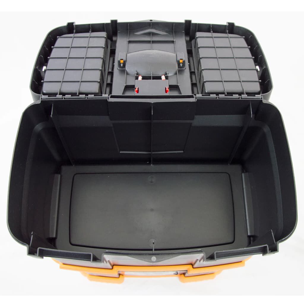 vidaXL Rolling Tool Box 460x280x677 mm PP