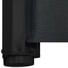 vidaXL Retractable Pet Gate Black 102.5x125 cm