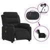 vidaXL Electric Massage Recliner Chair Black Fabric