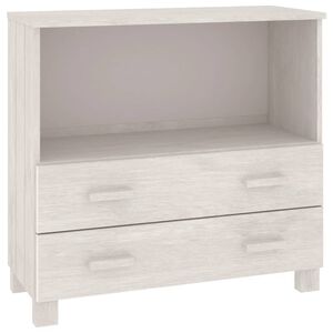 vidaXL Sideboard HAMAR White 85x35x80 cm Solid Wood Pine